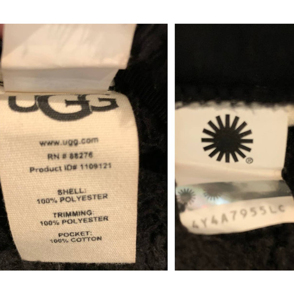 UGG Kadence Faux Fur Zip Hoodie (S) - Picture 9 of 10